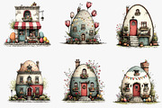 Watercolor Easter Egg House Clipart, an Illustration by CreationArt (Thumbnail 3 of 5)