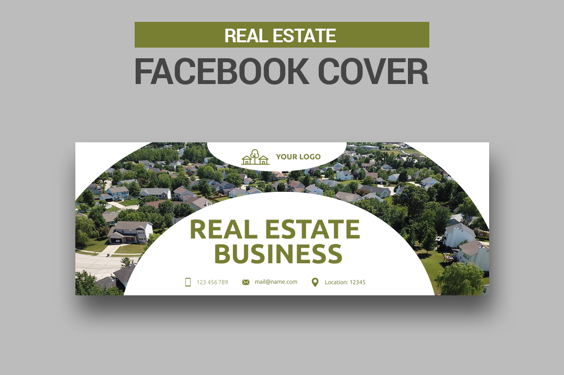 Real Estate - Facebook Cover, a Social Media Template by Creatricks