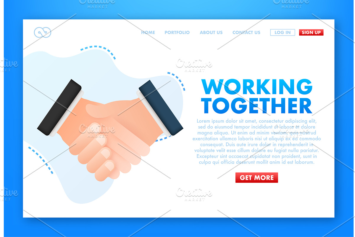Shaking hands. Contract agreement, a Person Illustration by DG-Market