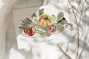 Hand-Painted Vegetable Clipart, a Food Illustration by LenArt (Thumbnail 15 of 15)