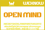Open Mind font, a Font by weknow (Thumbnail 1 of 8)