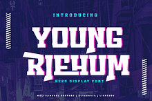 Young Riehum | Display Hero Font