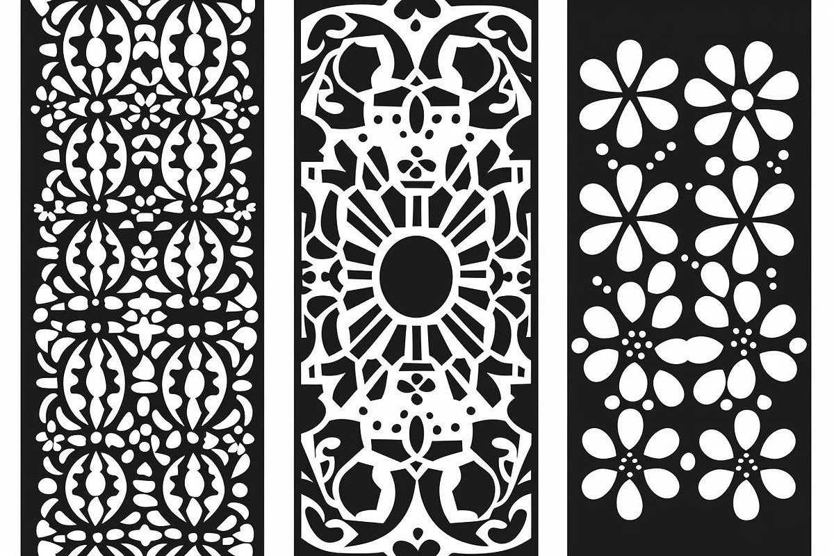 Elegant Floral Laser Cut Panel Bund, an Object Graphic by Creativeshirt (Photo 5 of 10)