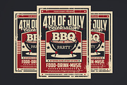 4th of July Celebration BBQ Party, a Flyer Template by Muhamad Iqbal hidayat (Thumbnail 1 of 4)