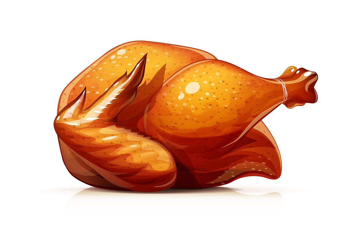 Roasted turkey., a Food Illustration by Aleksangel