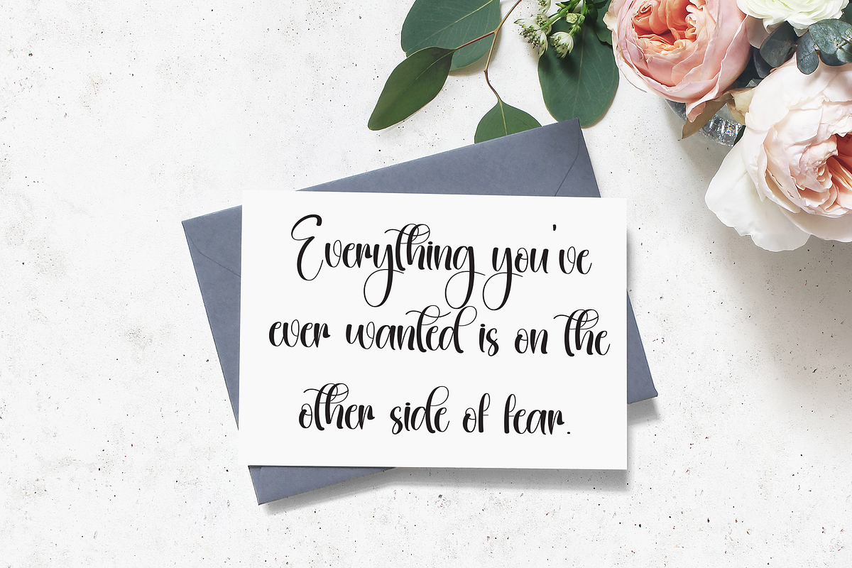 Coasters | Script Font, a Handwritten Font by Scratchones (Photo 5 of 9)