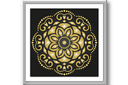 Floral Vector Abstract Golden, a Decorative Illustration by FineArtStudio (Thumbnail 2 of 3)