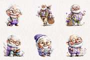 Summer Funny Grandpa Clipart, an Illustration by CreationArt (Thumbnail 5 of 7)
