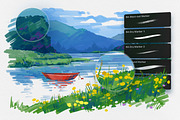 Streamline Markers for Photoshop, a Brush Add-On by brushapes.com (Thumbnail 4 of 8)