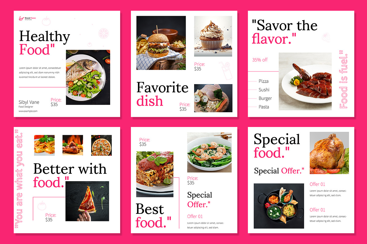 Healthy Food Social Media Post