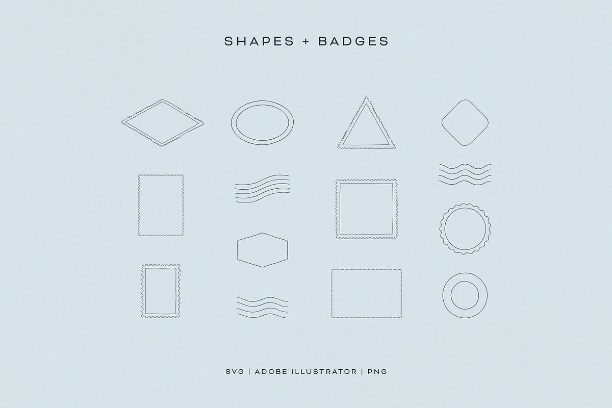 Stamps Illustration Collection, an Object Illustration by rouxsupplyco (Photo 10 of 14)