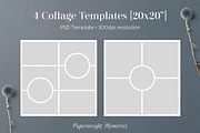 20x20 PSD Photo Collage Templates, a Templates & Theme by Paperweight Memories (Thumbnail 3 of 5)