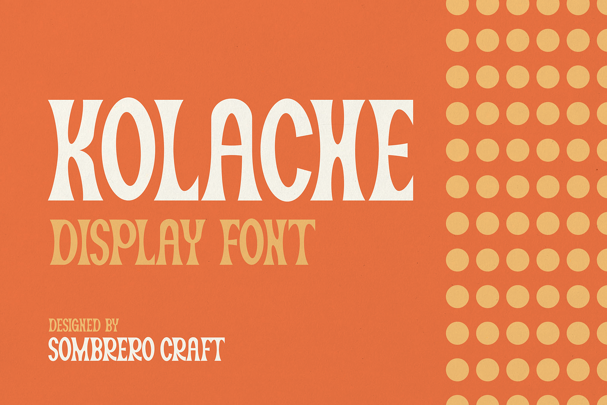 Kolache - Display Font, a Sans Serif Font by Sombrero Craft (Photo 1 of 4)