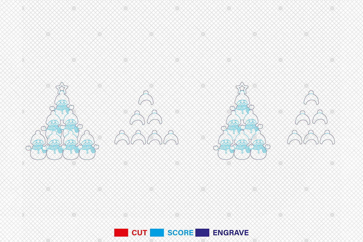 Family Christmas Tree Ornament SVG, a Pattern Graphic by Lasercutiny (Photo 2 of 2)
