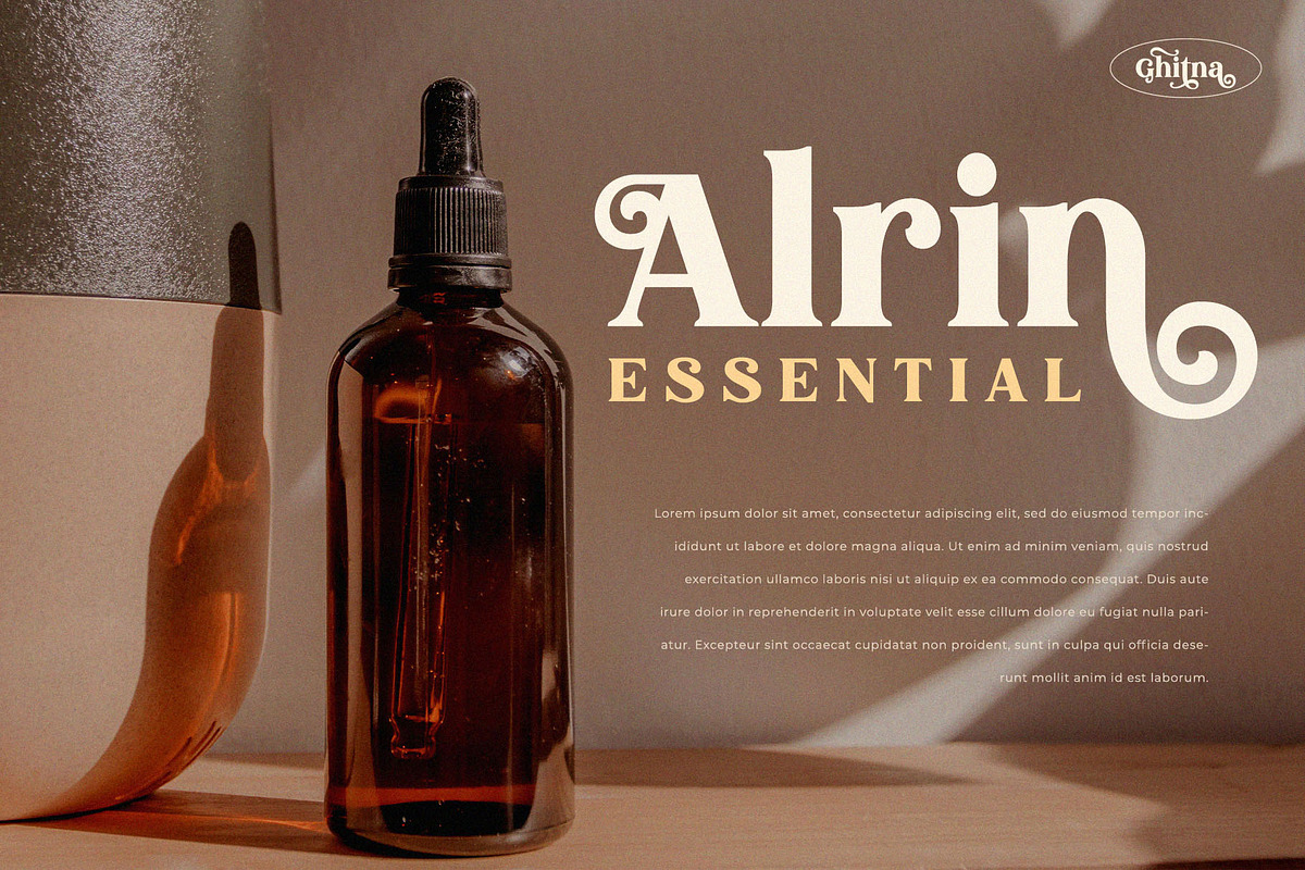 Ghitna - Retro Serif Font, a Serif Font by BrandSemut (Photo 8 of 10)