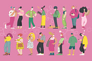 Waiting in line (vector), a Healthcare Illustration by Grivina's shop (Thumbnail 19 of 19)