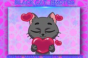 BLACK CAT EMOTES, an Animal Illustration by YUNGMOTS (Thumbnail 4 of 6)
