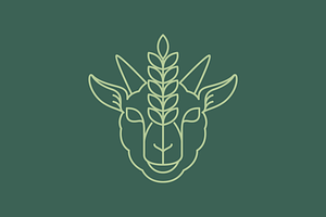 goat head farm concept line logo, a Branding & Logo Template by devastd