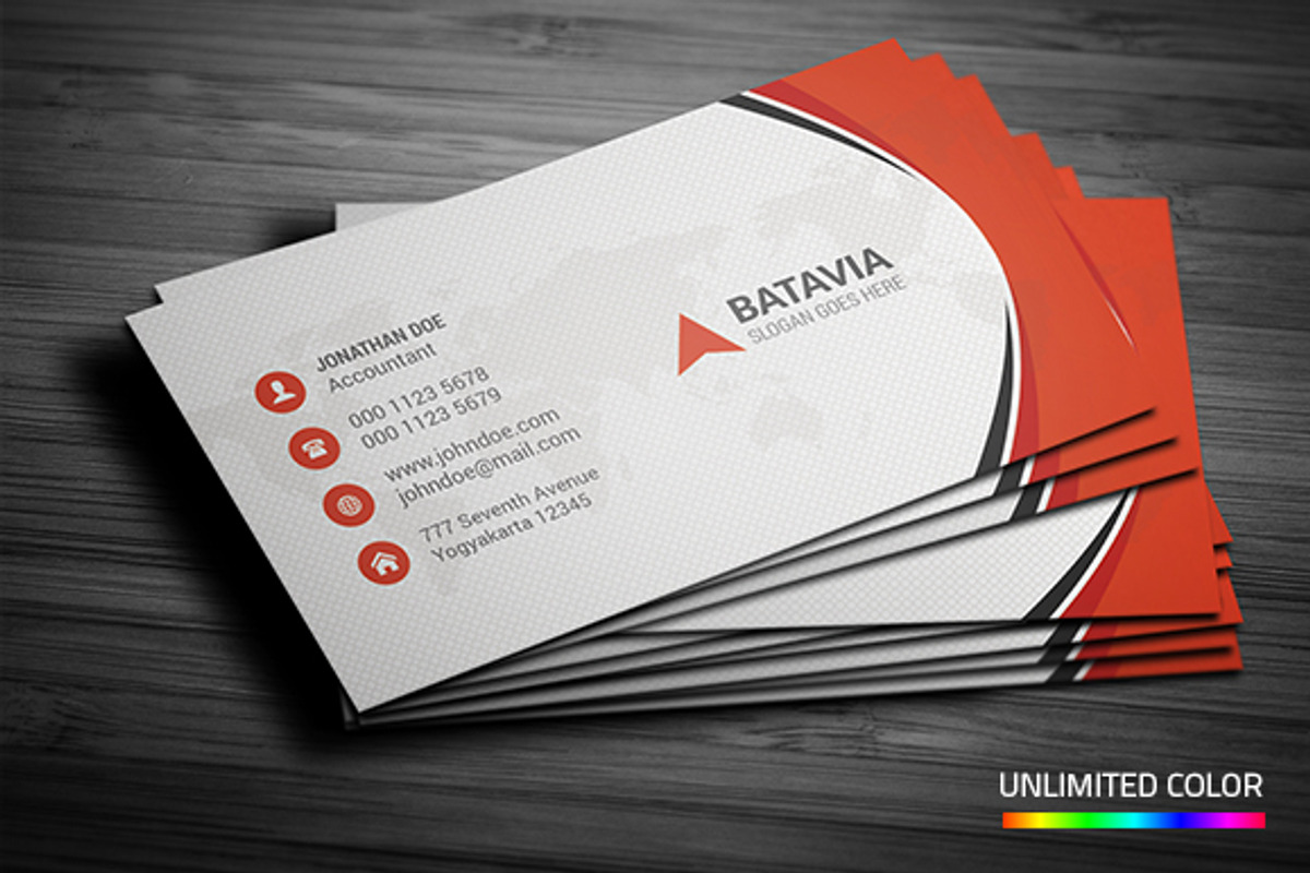 Corporate Business Card, a Business Card Template by InfinityArt (Photo 1 of 4)