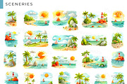 Summer Kids Bundle Scenes Patterns, a Seasonal Illustration by Bubert Art (Thumbnail 5 of 5)