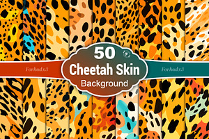 Cheetah Skin Print Digital Paper, a Texture Graphic by Forhadx5