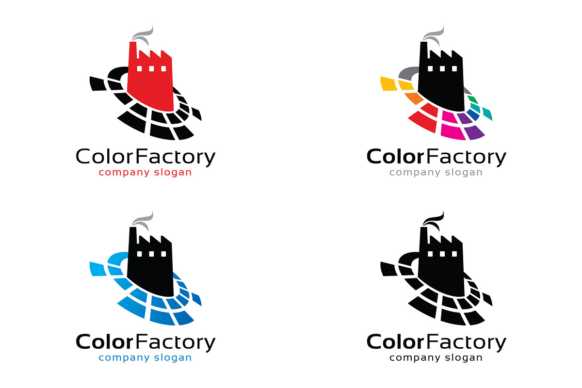 Color Factory Logo Template, a Branding & Logo Template by gunaonedesign