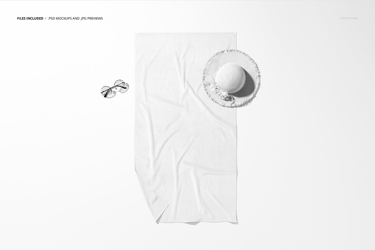Beach Towel Mockup, a Product Mockup by Creatsy (Photo 2 of 8)