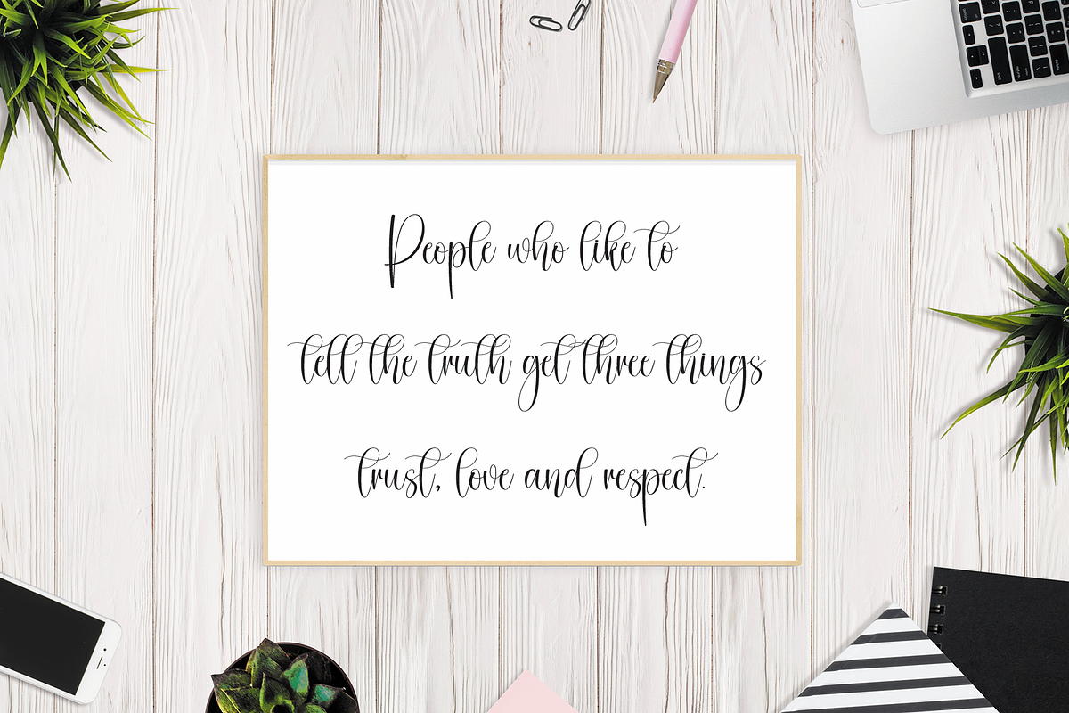 Eucaly | Script Font, a Handwritten Font by Scratchones (Photo 3 of 9)