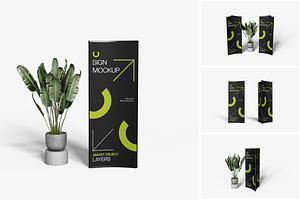 Vertical Sign Mockup, a Product Mockup by MrLetters