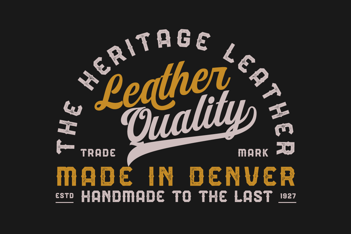 Authentic Vintage Sans & Script, a Script Font by Absonstype (Photo 2 of 12)