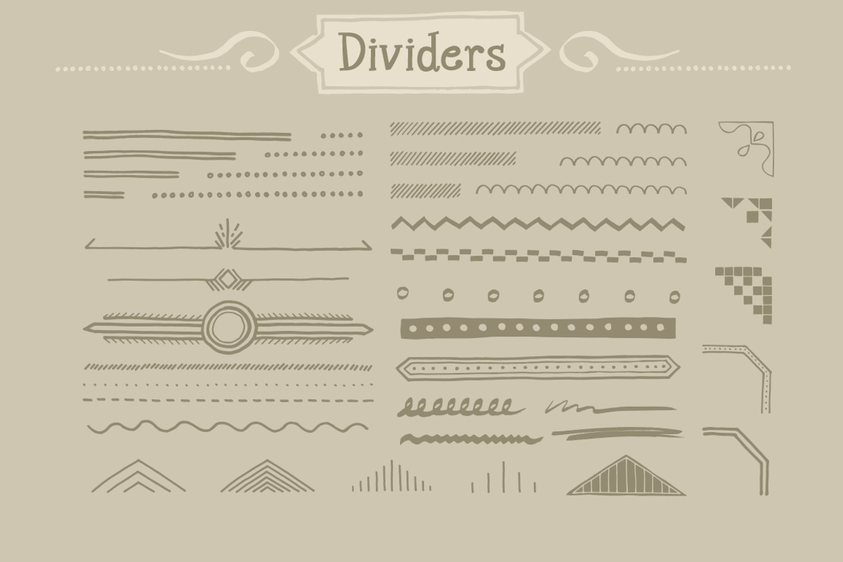 120 Handwritten Decorative Shapes 02 preview 3
