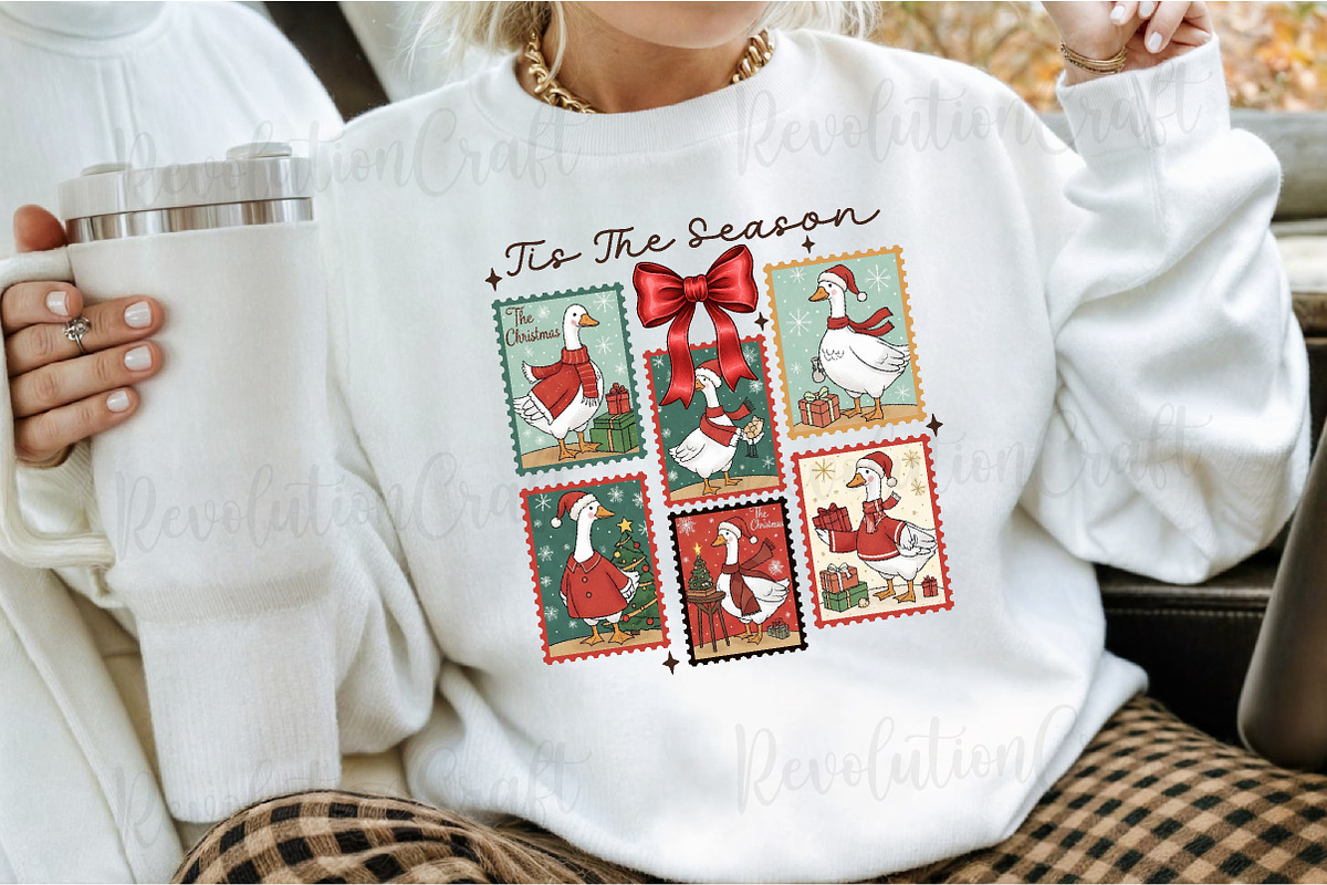 Silly Goose Christmas Stamps Png, an Illustration by OK Design (Photo 4 of 4)