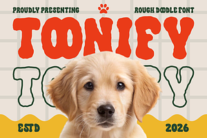 Toonify Bold Doodle Font, a Font by PutraCetol Studio
