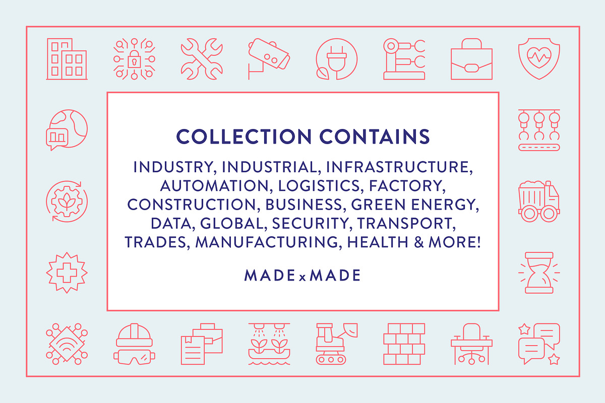Industry Icons, an Outline Icon by Made by Made (Photo 2 of 7)