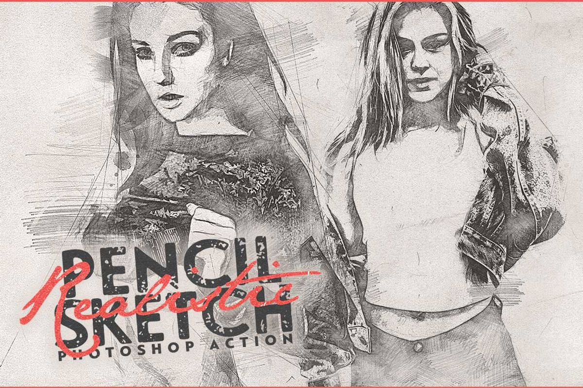 Realistic Pencil Sketch CS3+, an Action Add-On by Amorjesu.com (Photo 10 of 16)