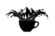 Mountain Coffee Cup Design Bundle, an Illustration by yasushie (Thumbnail 24 of 31)