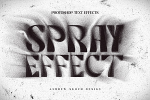 Spray Text Effect, a Layer Style Add-On by Andrew Skoch Design