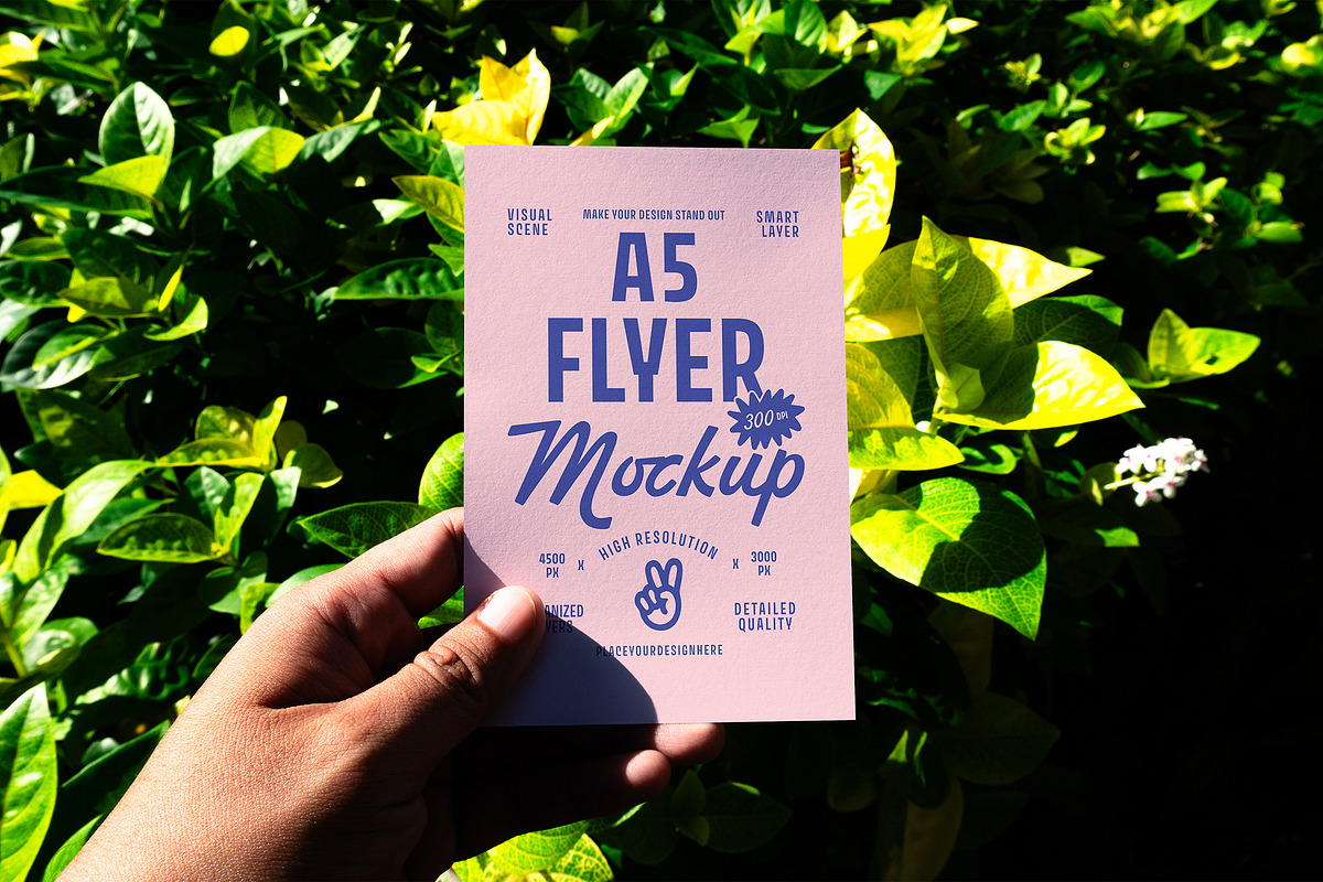 A5 Flyer Mockup, an Advertising Mockup by Morand Union (Photo 3 of 3)