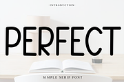 Perfect, a Sans Serif Font by FreshTypeINK (Thumbnail 1 of 7)