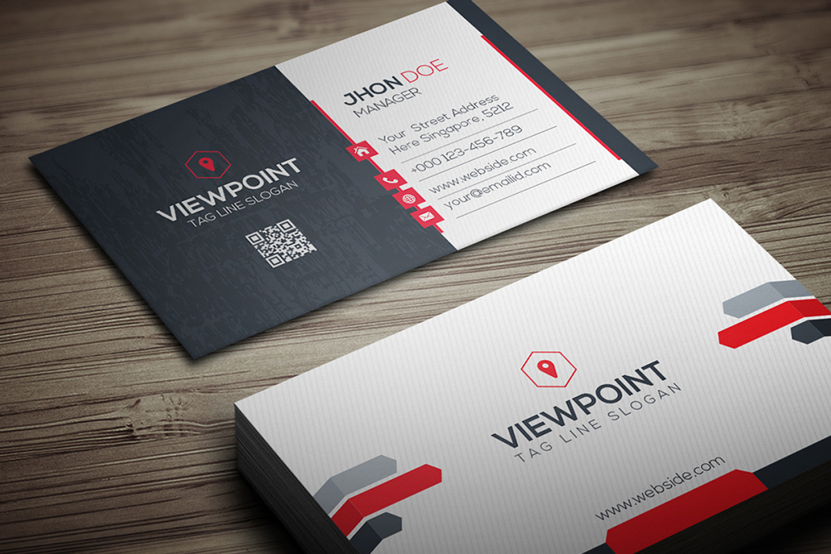 View Point Business Card, a Business Card Template by GenerousArt (Photo 2 of 4)