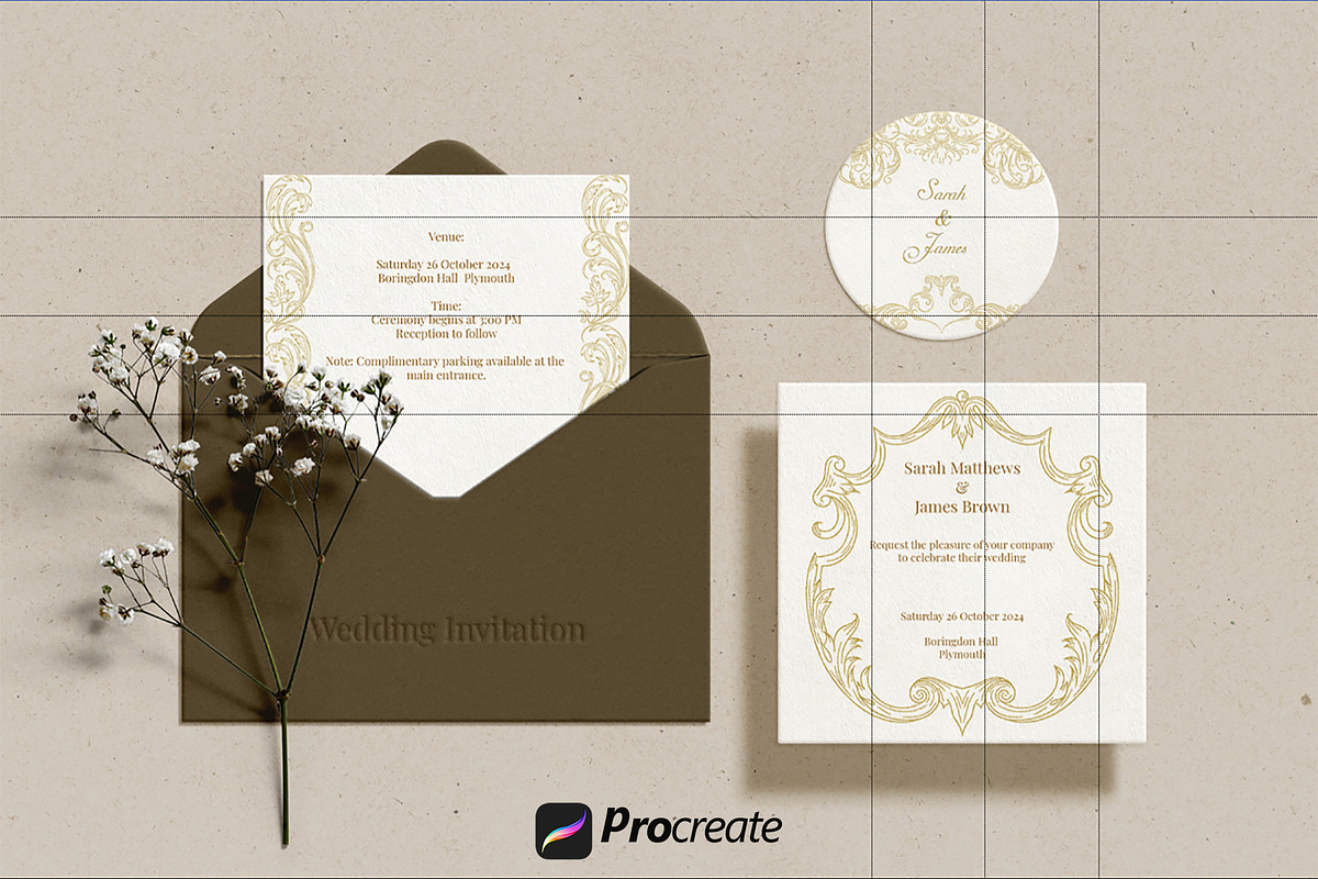 Procreate Vintage Baroque Borders, a Brush Add-On by AW Studios (Photo 8 of 9)