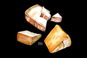 PARMIGIANO CHEESE WATERCOLOR, a Food Illustration by wedraw (Thumbnail 2 of 3)