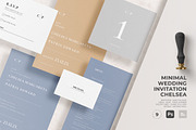Minimal Wedding Invitation Chelsea, an Invitation Template by Azka Creative (Thumbnail 1 of 4)