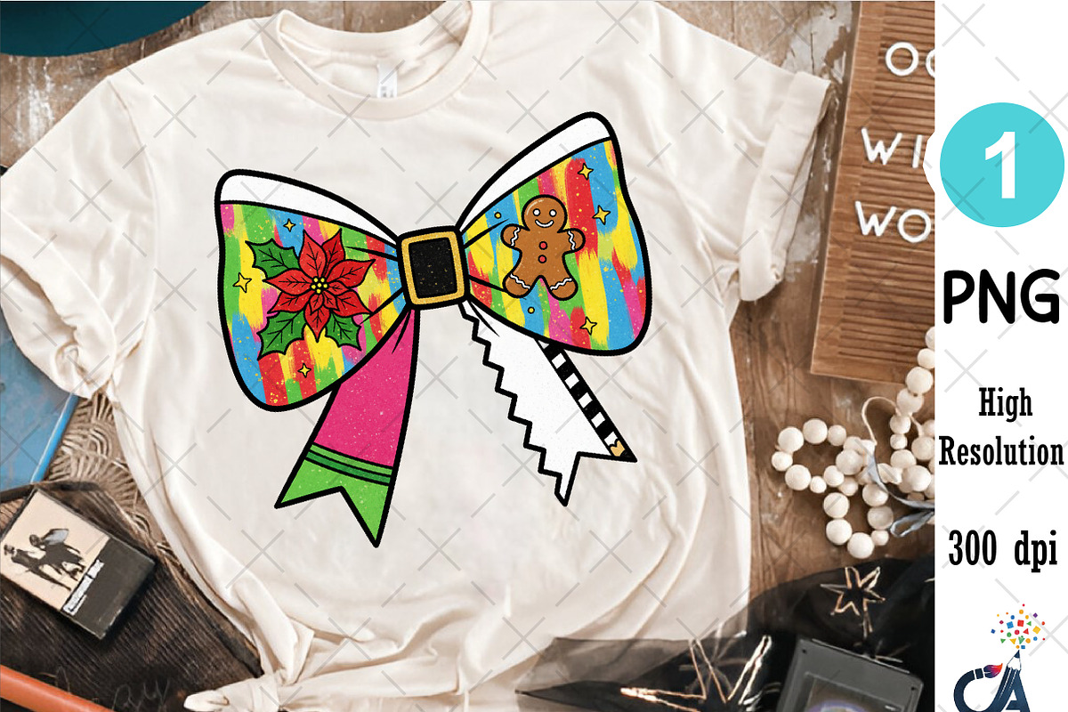 Christmas Colorful Bow Png, an Illustration by Creative Art (Photo 2 of 6)