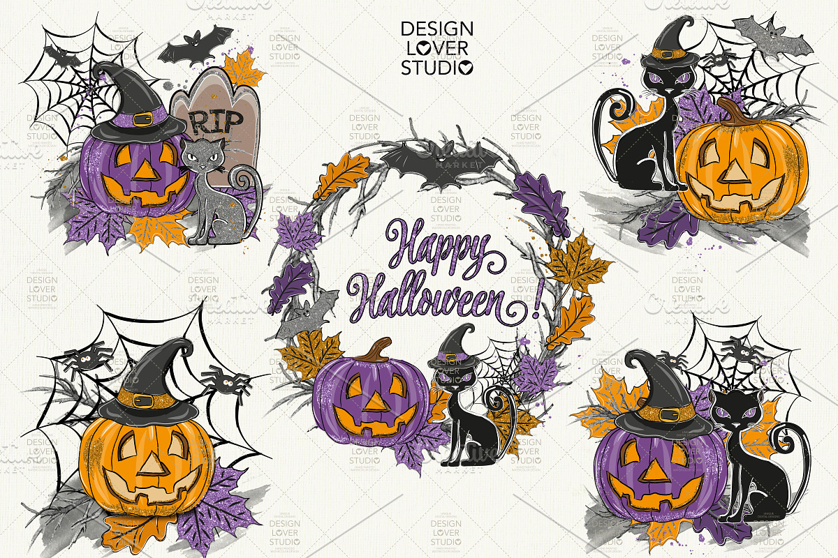 Happy Halloween design, an Illustration by designloverstudio