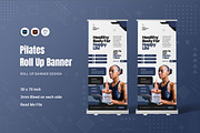 Pilates Roll Up Banner, a Print Template by Fannan Studio (Thumbnail 1 of 2)