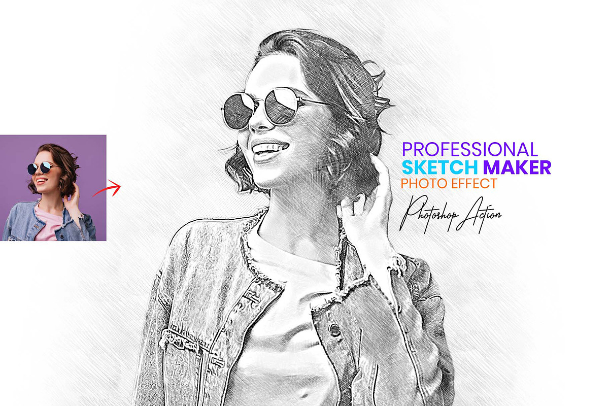 Professional Sketch Maker Photoshop, an Action Add-On by MRI STUDIO (Photo 1 of 17)