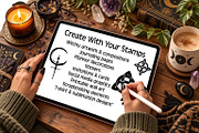 13 Witchy Symbols Procreate Stamps, a Brush Add-On by Willow Paige Farms (Thumbnail 2 of 4)