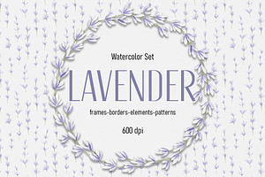 Watercolor Set Lavender