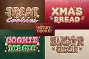 Gingerbread Christmas Text Effect, a Layer Style Add-On by Matsero (Thumbnail 3 of 4)